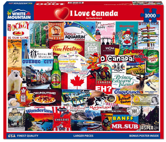 WHITE MOUNTAIN I Love Canada (1298pz) 1000 PCS