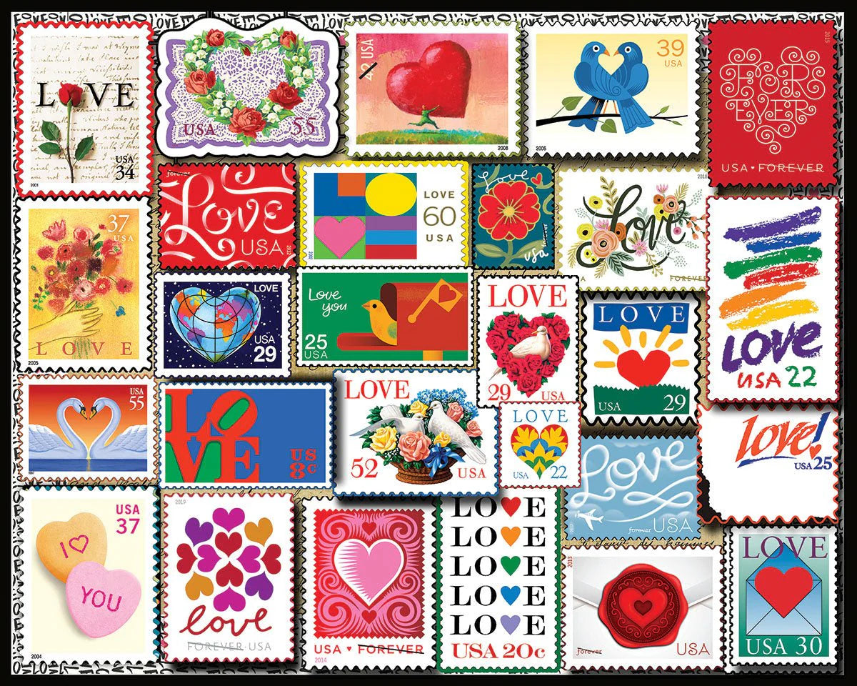 WHITE MOUNTAIN Love Stamps (1510pz) 1000 PCS