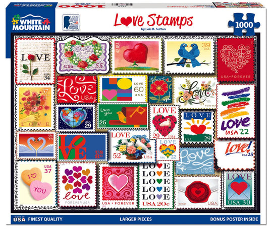 WHITE MOUNTAIN Love Stamps (1510pz) 1000 PCS