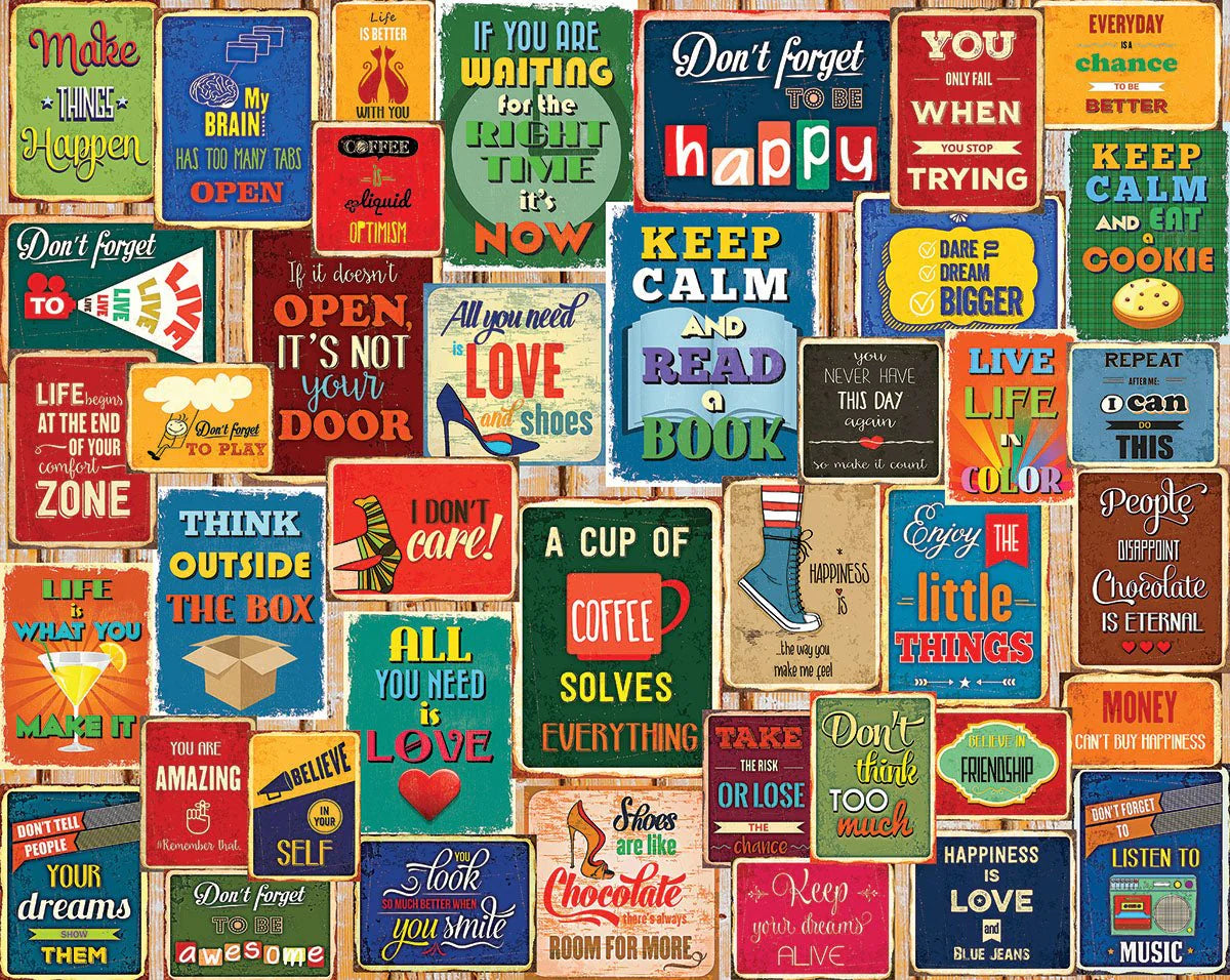 WHITE MOUNTAIN Words Of Wisdom (1607pz) 1000 PCS