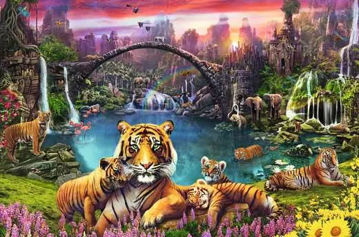 RAVENSBURGER Tigers in Paradise 3000 pc Puzzle