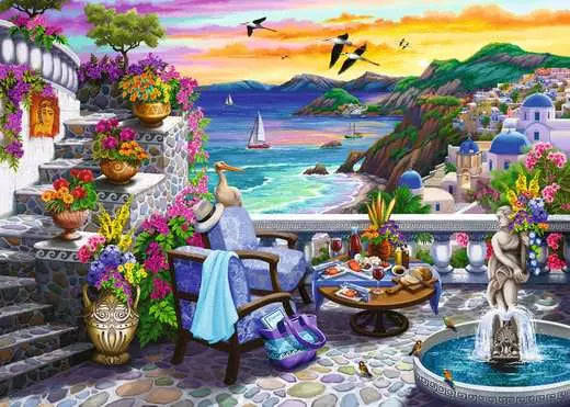 RAVENSBURGER Santorini Sunset 300 pc Large Format