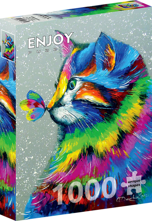 ENJOY PUZZLE Bright Cat and Butterfly 1000 PCS