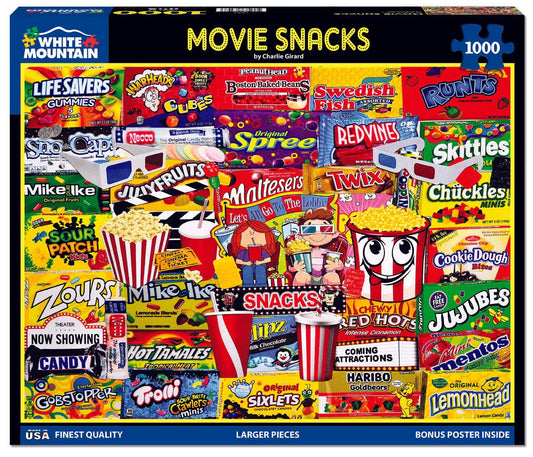 WHITE MOUNTAIN Movie Snacks (1884pz) 1000 PCS