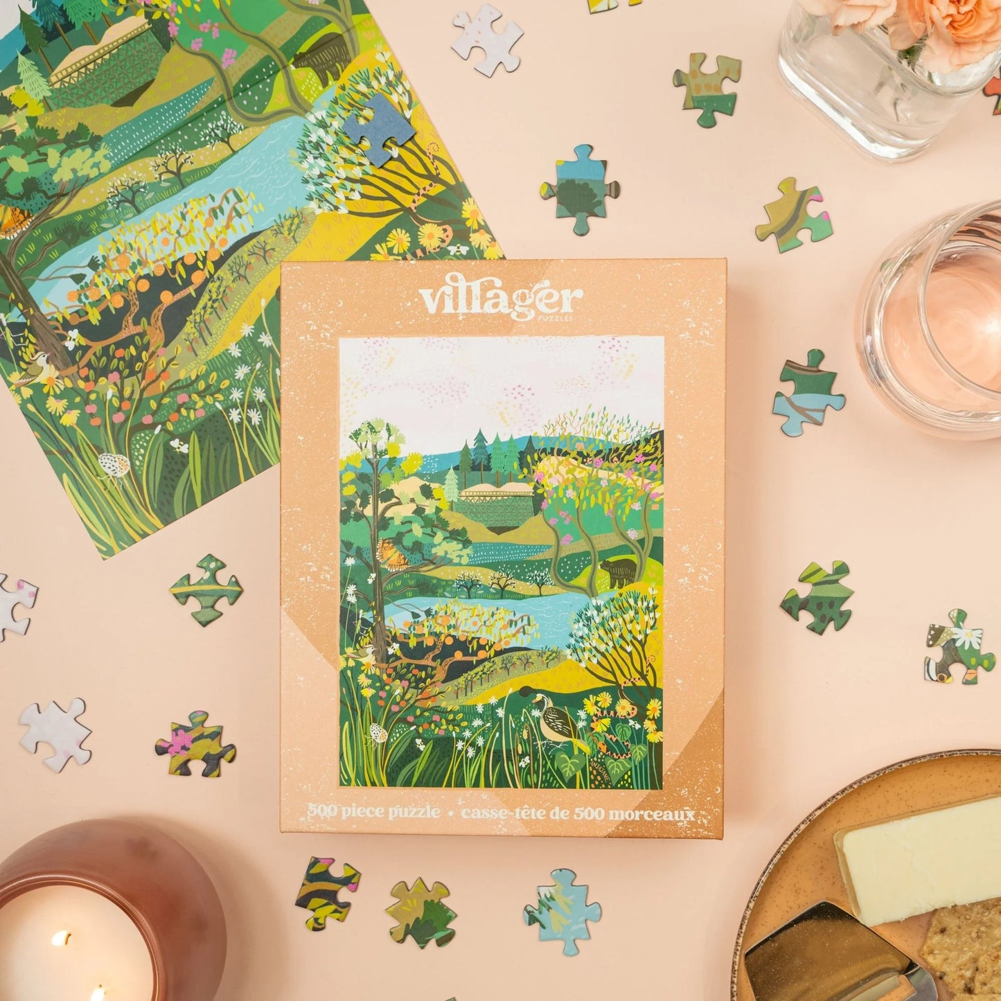 VILLAGER Okanagan Valley | 500-Piece Puzzle for Adults | Designed in Canada by Anja Jane