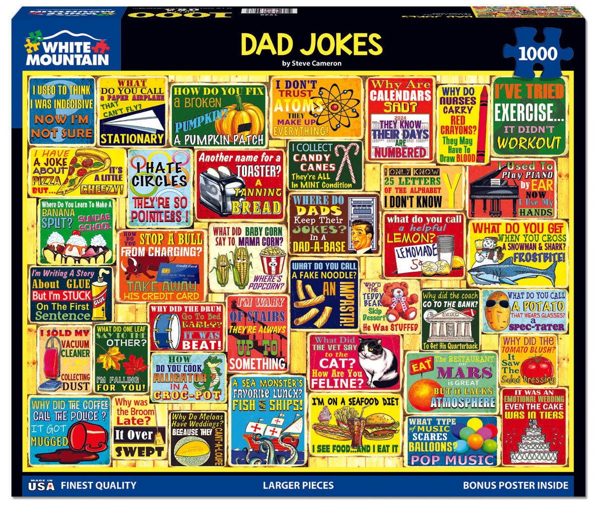 WHITE MOUNTAIN Dad Jokes (1932pz)  1000 PCS