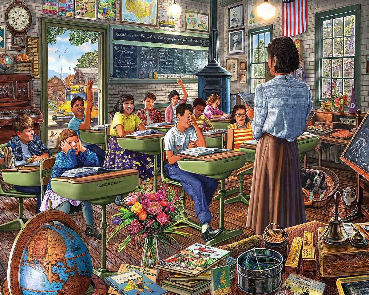 WHITE MOUNTAIN Vintage Classroom (1978pz) 1000 PCS