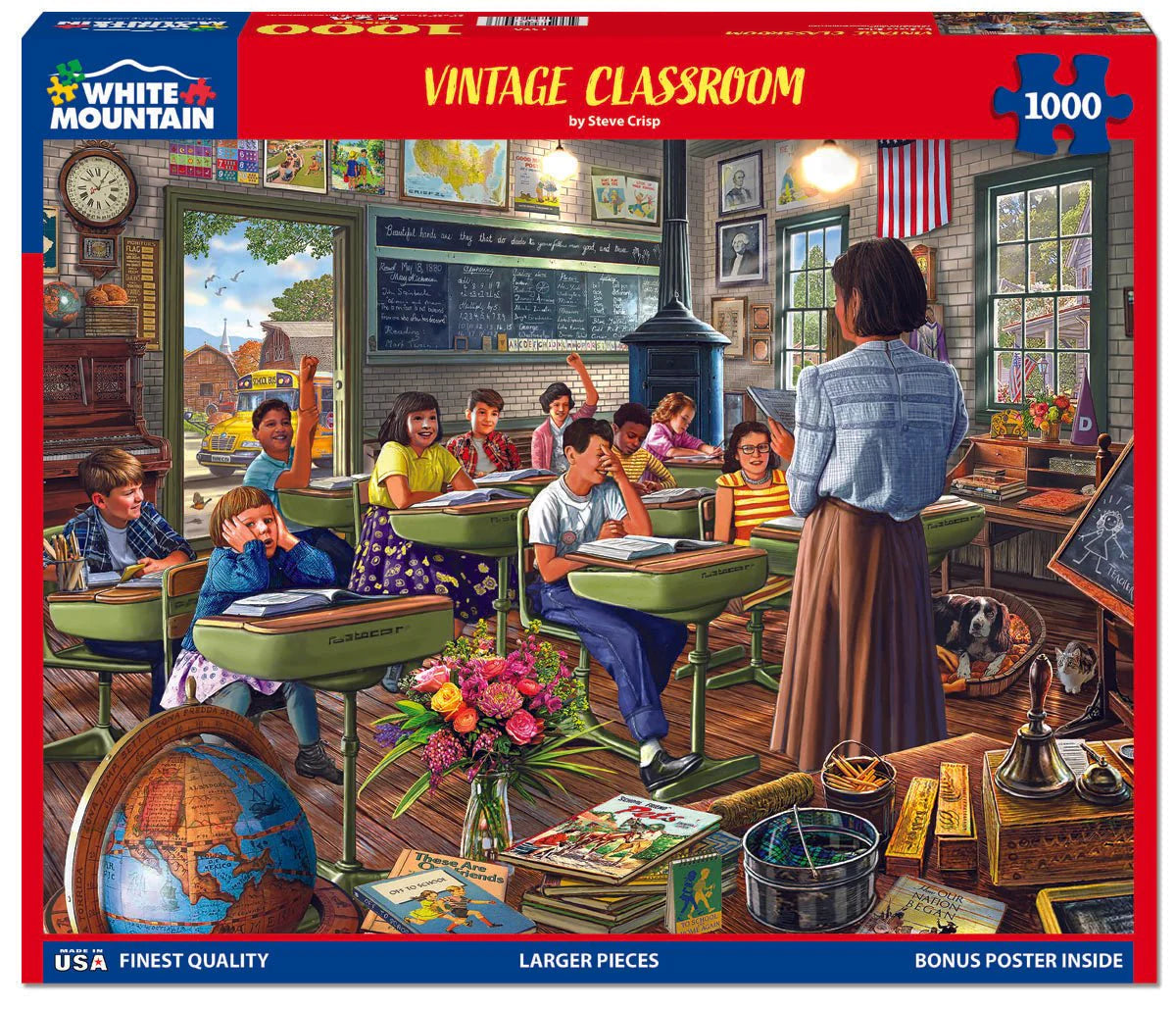 WHITE MOUNTAIN Vintage Classroom (1978pz) 1000 PCS