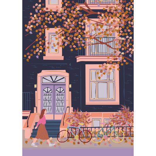 VILLAGER Autumn in Montreal | 1000-Piece Puzzle for Adults | Designed in Canada by Marie-Laure Plano