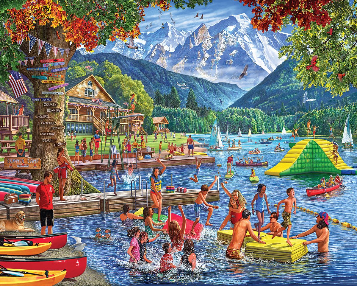 WHITE MOUNTAIN Summer Camp (2028pz) 1000 PCS