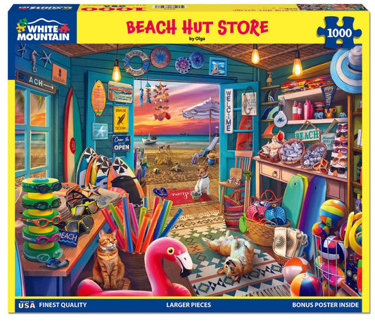WHITE MOUNTAIN Beach Hut Store (2042pz) 1000 PCS