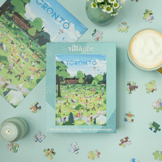 VILLAGER The Six in the Sun | 500-Piece Puzzle for Adults | Designed in Canada by Nicolle Lalonde