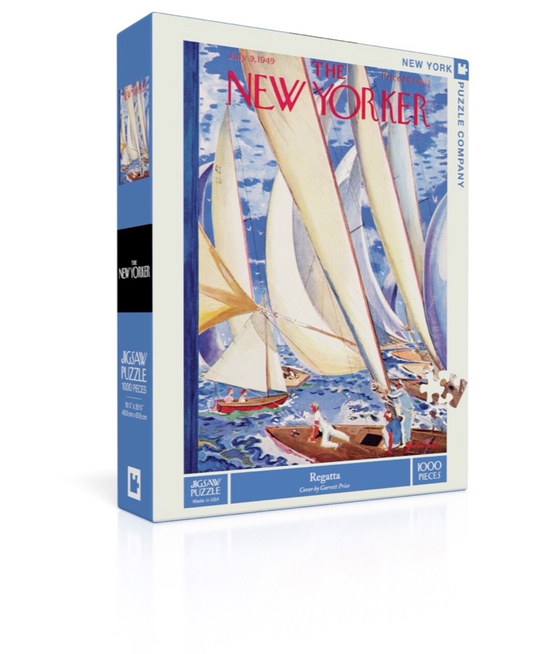 NEW YORK PUZZLE COMPANY, THE NEW YORKER, Regatta, 1000 pcs (July 9, 1949)