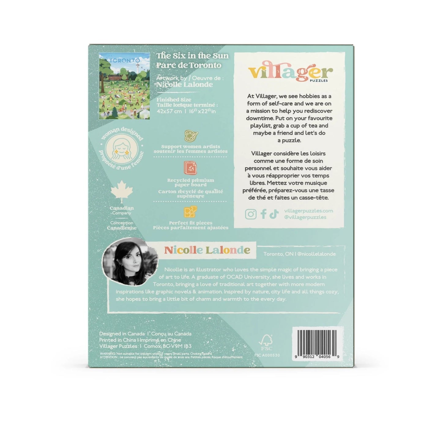VILLAGER The Six in the Sun | 500-Piece Puzzle for Adults | Designed in Canada by Nicolle Lalonde