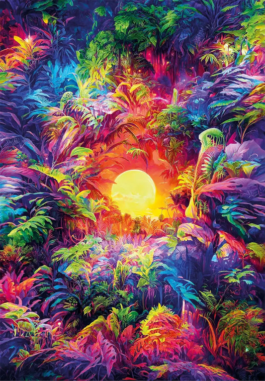 CLEMENTONI COLORBOOM: PSYCHEDELIC JUNGLE SUNRISE 500 pcs