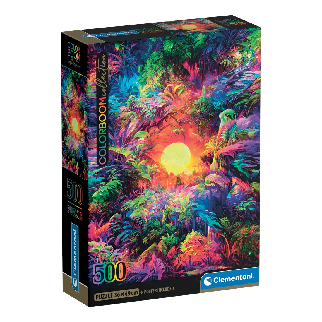 CLEMENTONI COLORBOOM: PSYCHEDELIC JUNGLE SUNRISE 500 pcs