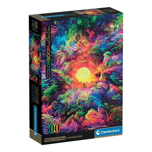 CLEMENTONI COLORBOOM: PSYCHEDELIC JUNGLE SUNRISE 500 pcs