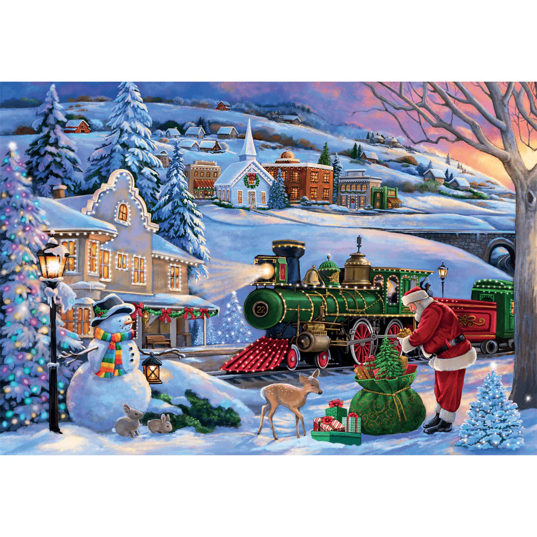 CLEMENTONI CHRISTMAS TRAIN 500 PCS
