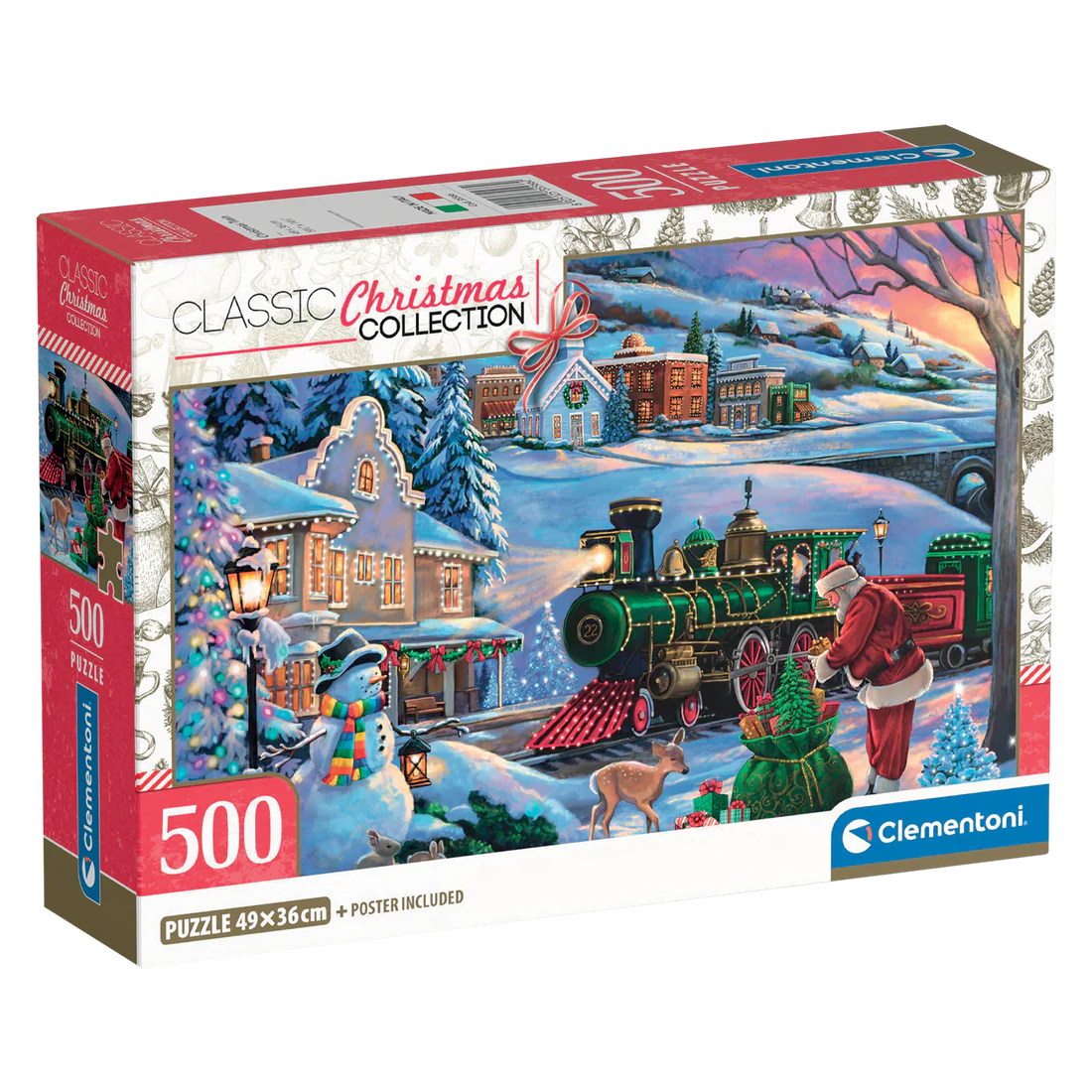 CLEMENTONI CHRISTMAS TRAIN 500 PCS