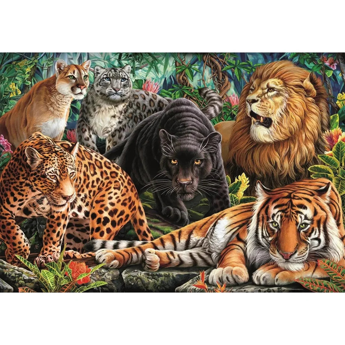 CLEMENTONI, WILD CATS, 500pcs