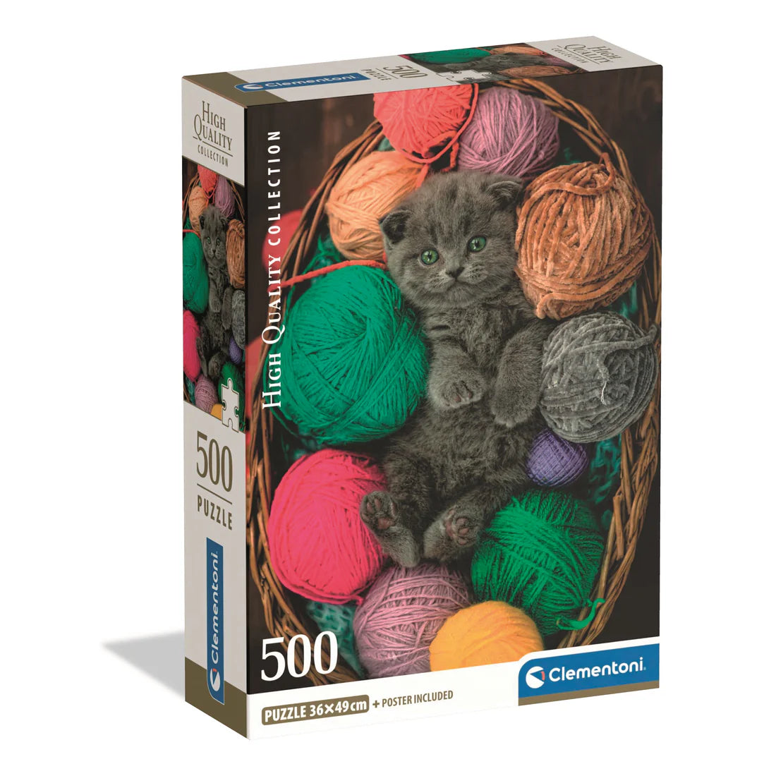 CLEMENTONI FLUFFY KITTEN 500 PCS