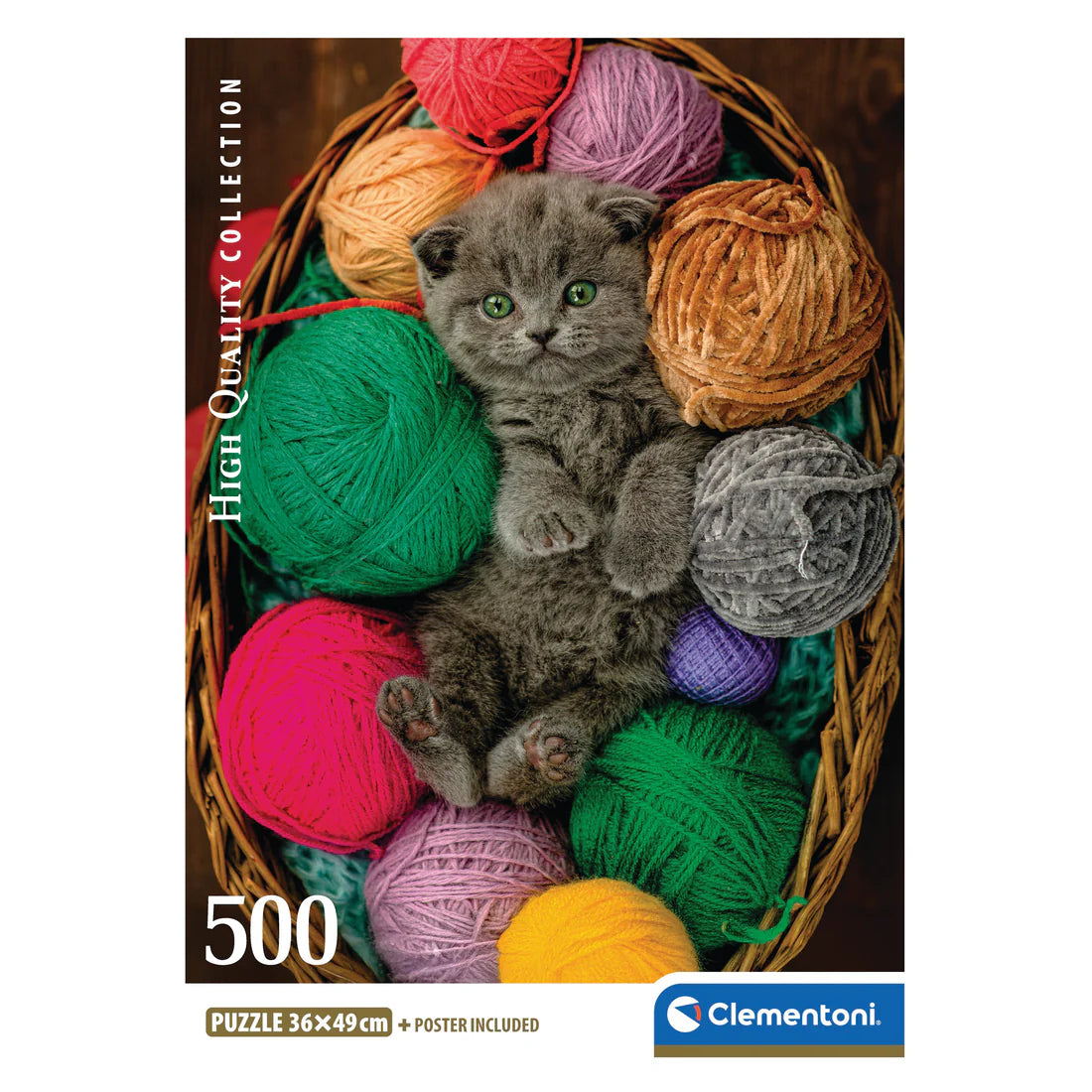 CLEMENTONI FLUFFY KITTEN 500 PCS