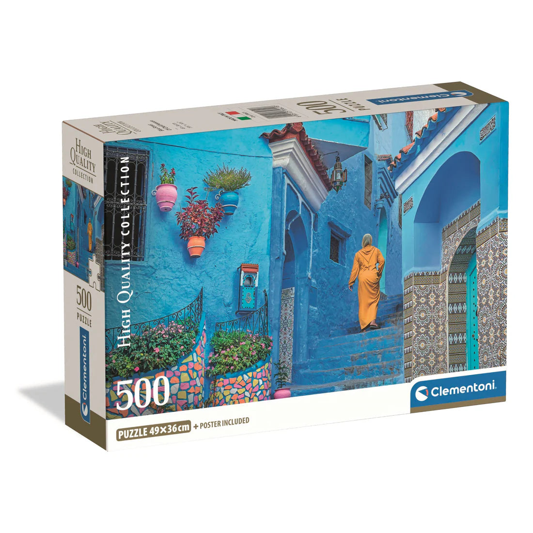 CLEMENTONI BLUE STREET OF CHEFCHAOUEN 500 PCS