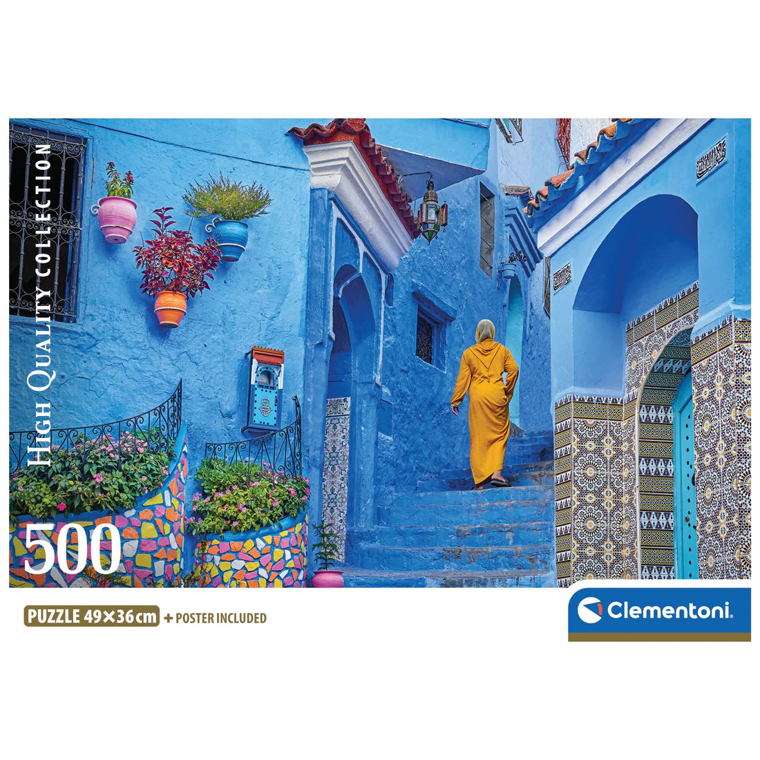 CLEMENTONI BLUE STREET OF CHEFCHAOUEN 500 PCS