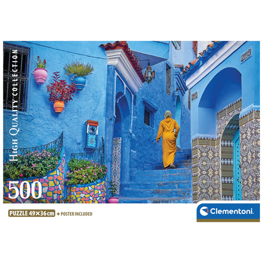 CLEMENTONI BLUE STREET OF CHEFCHAOUEN 500 PCS