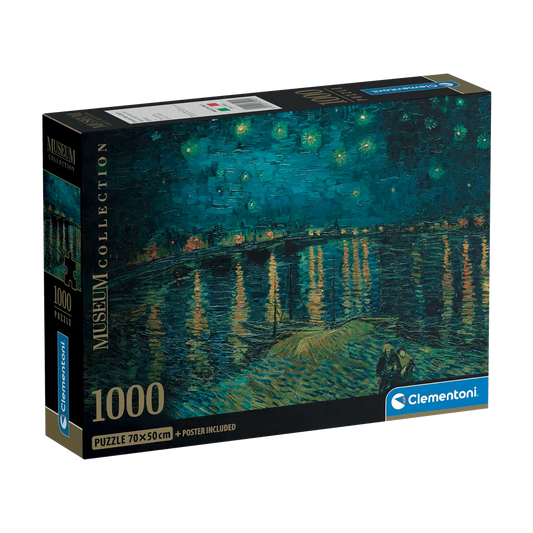CLEMENTONI MUSEUM: STARRY NIGHT ON THE RHONE - VAN GOGH 1000pcs