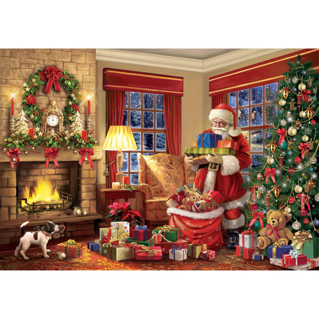 CLEMENTONI, SANTA'S VISIT, 1000pcs