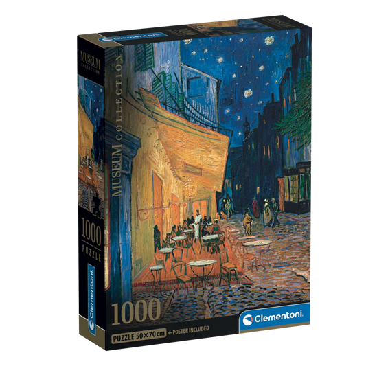 CLEMENTONI MUSEUM: CAFE TERRACE AT NIGHT - VAN GOGH 1000 PCS
