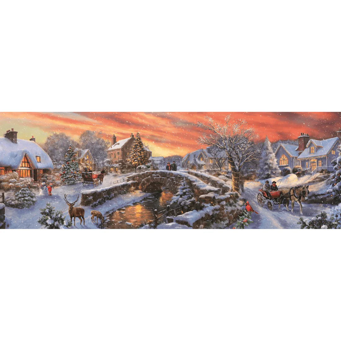 CLEMENTONI PANORAMA - CHRISTMAS OVER THE BRIDGE 1000 PCS
