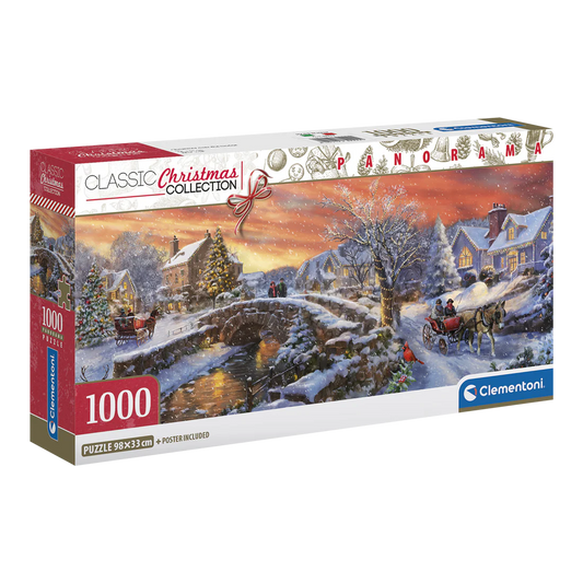 CLEMENTONI PANORAMA - CHRISTMAS OVER THE BRIDGE 1000 PCS