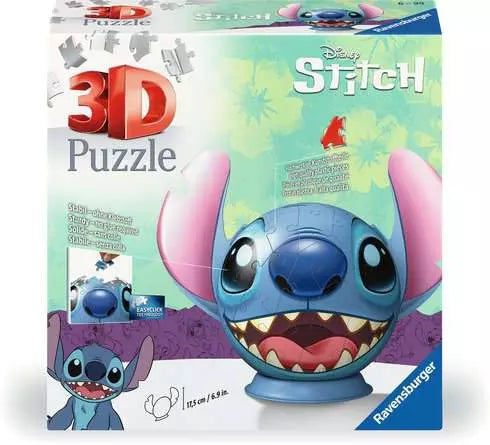 RAVENSBURGER Stitch 72 pc Head w/Ears 3D Puzzle