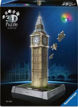 RAVENSBURGER, Iconics 3D, Big Ben- with light, 216 pieces