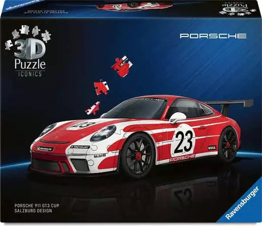 RAVENSBURGER 3D Iconics Porsche 911 GT3 Cup Salzb. 108pc FF26