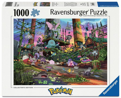 Ravensburger Pokemon Jolteon & Reclaimed Power Plant 1000 pc Puzzle