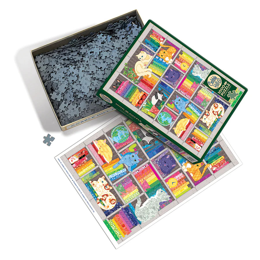 COBBLE HILL Rainbow Cat Quilt | 1000 Piece