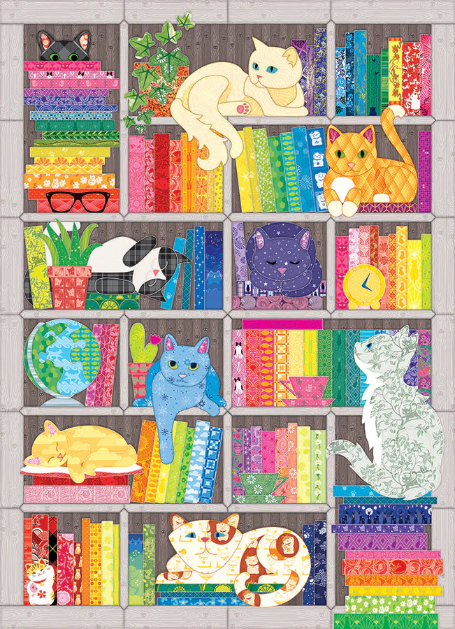 COBBLE HILL Rainbow Cat Quilt | 1000 Piece
