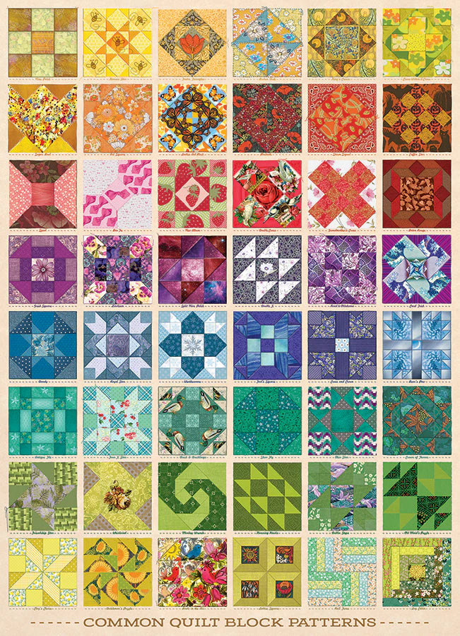 COBBLE HILL Common Quilt Blocks | 1000 Piece