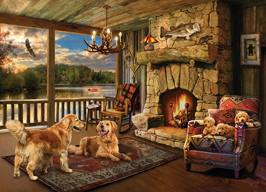 COBBLE HILL Lakeside Cabin | 1000 Piece