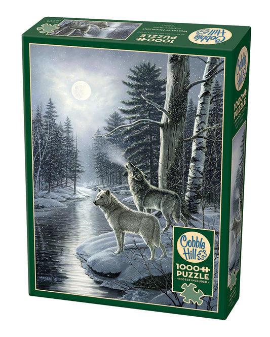 COBBLE HILL Wolves by Moonlight | 1000 Piece