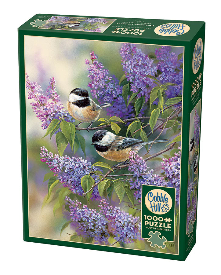 COBBLE HILL Chickadees and Lilacs | 1000 Piece
