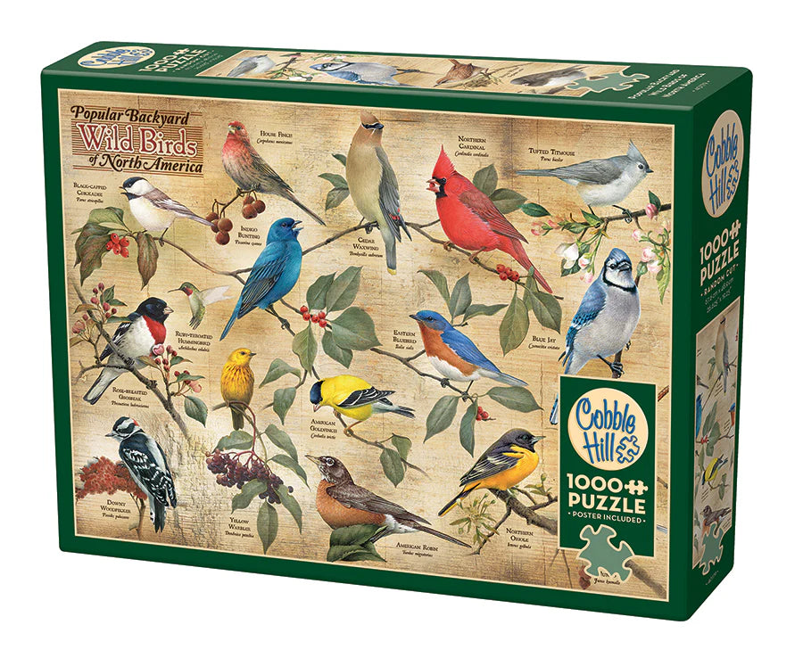 COBBLE HILL Popular Backyard Wild Birds of North America | 1000 Piece