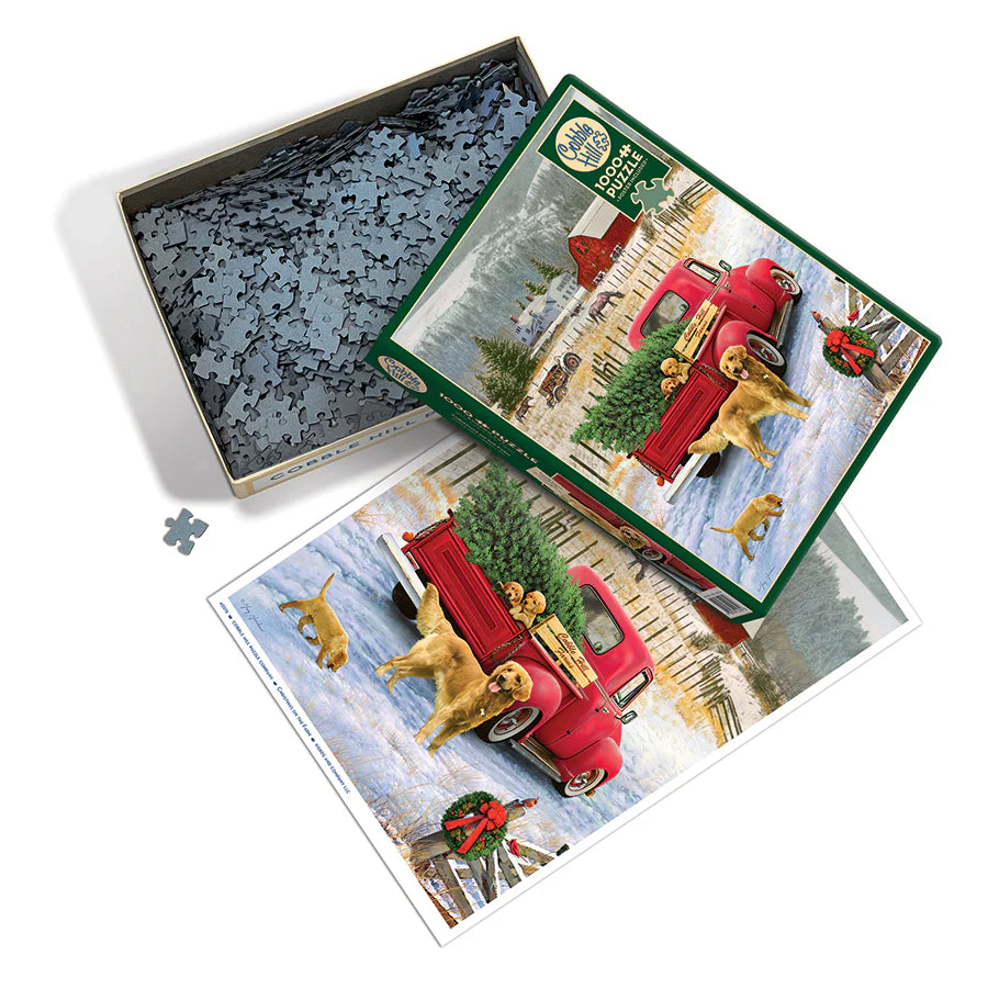 COBBLE HILL Christmas on the Farm | 1000 Piece