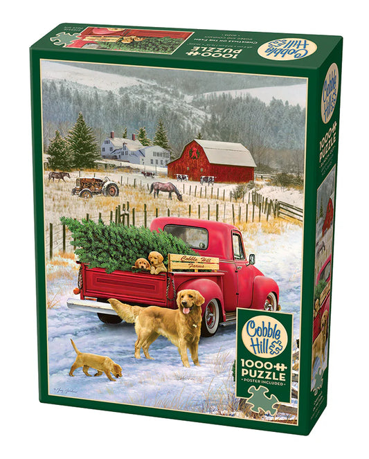 COBBLE HILL Christmas on the Farm | 1000 Piece