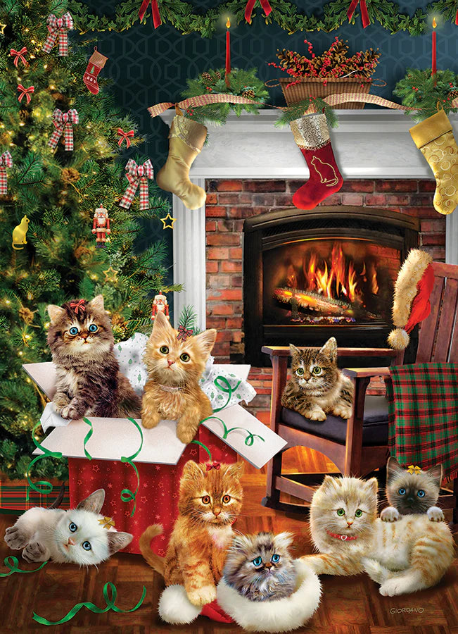 COBBLE HILL Christmas Kittens | 1000 Piece