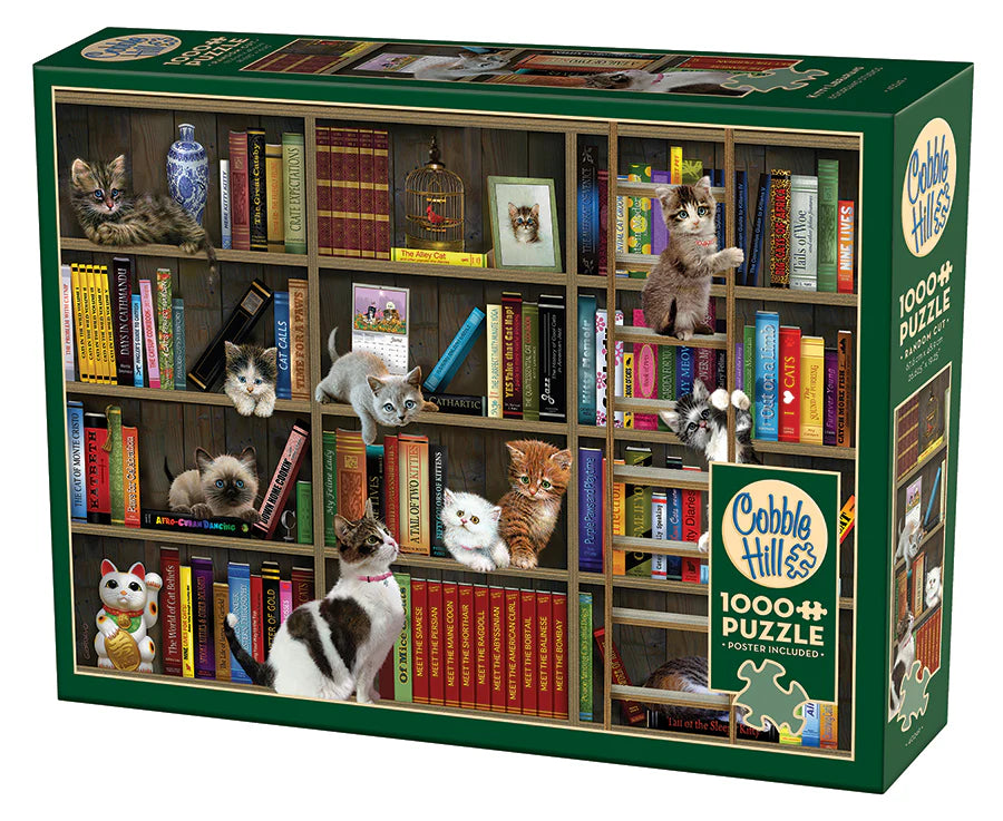 COBBLE HILL Kitty Librarians | 1000 Piece