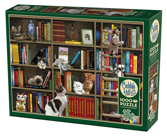 COBBLE HILL Kitty Librarians | 1000 Piece